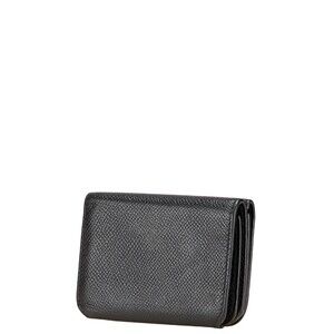 Balenciaga fold Tri Black Logo Wallet Compact Leather